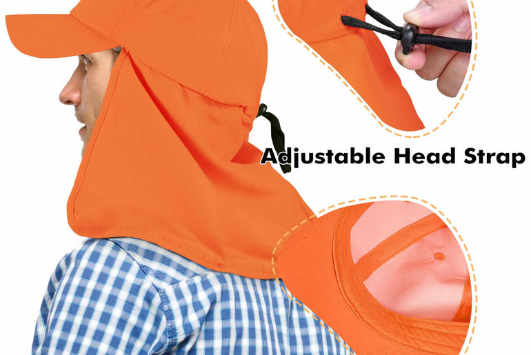 Tirrinia Neck Flap Sun Hat with Wide Brim
