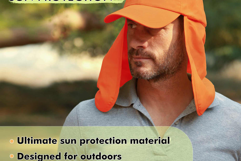 Tirrinia Neck Flap Sun Hat with Wide Brim