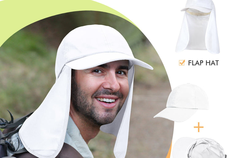 Tirrinia Neck Flap Sun Hat with Wide Brim