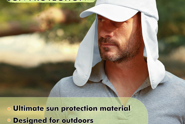 Tirrinia Neck Flap Sun Hat with Wide Brim