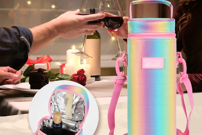 Tirrinia Single Bottle Creative Wine Tote Bag for Gifts