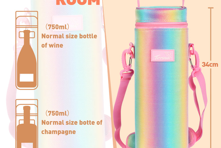 Tirrinia Single Bottle Creative Wine Tote Bag for Gifts