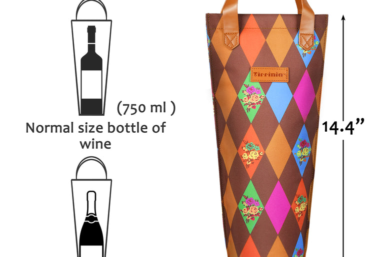 Tirrinia Single Wine Bottle Carrier for Gift