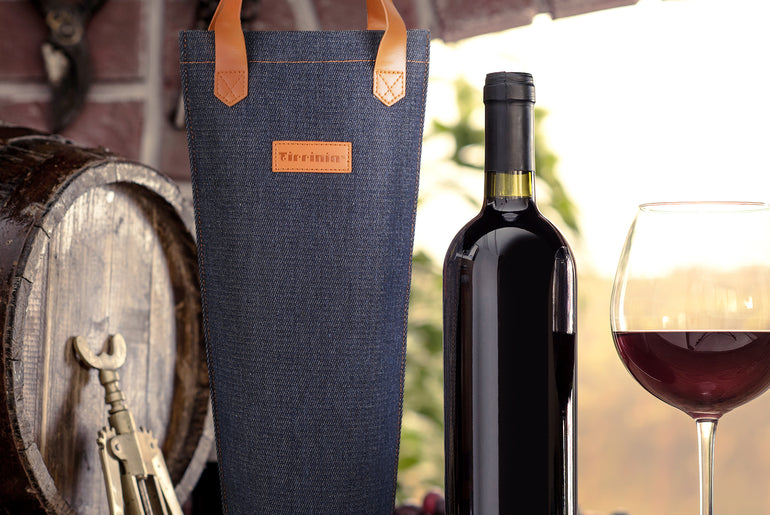 Tirrinia Single Wine Bottle Carrier for Gift