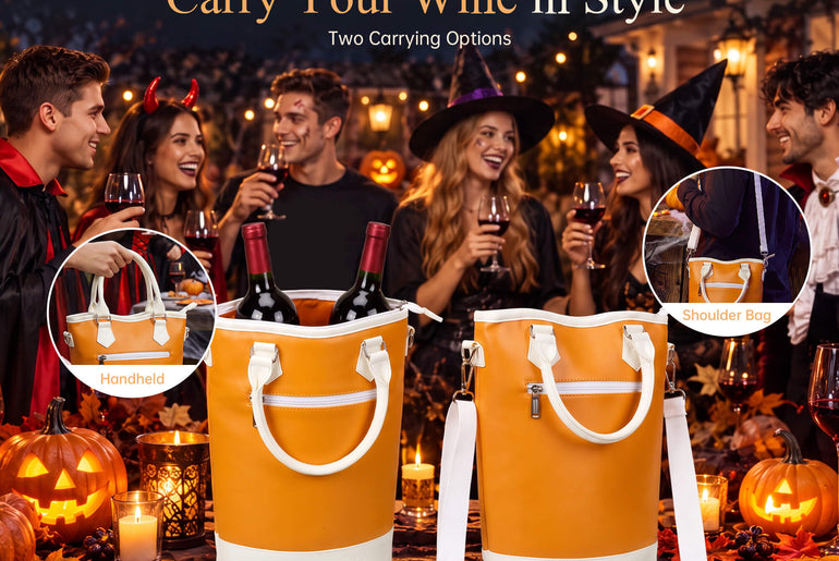 Tirrinia 2 Bottle Wine Gift Tote with Corkscrew for Outdoor