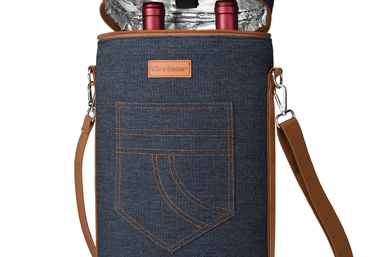Tirrinia 2 Bottle Insulated Wine Glass Gift Bag