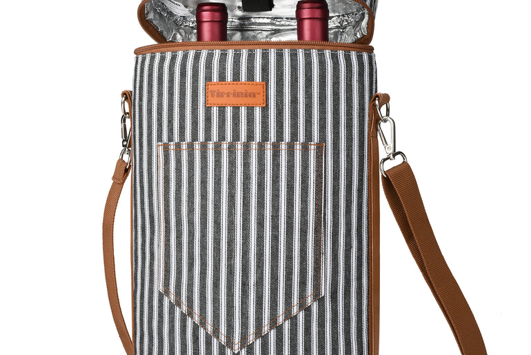 Tirrinia 2 Bottle Insulated Wine Glass Gift Bag