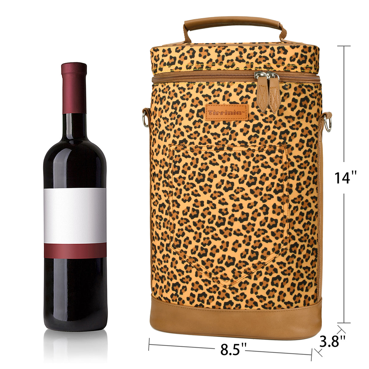 Tirrinia 2 Bottle Insulated Wine Glass Gift Bag