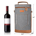 Tirrinia 2 Bottle Insulated Wine Glass Gift Bag