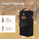 Tirrinia 2 Bottle Wine Gift Tote Carrier with Pocket product image 20