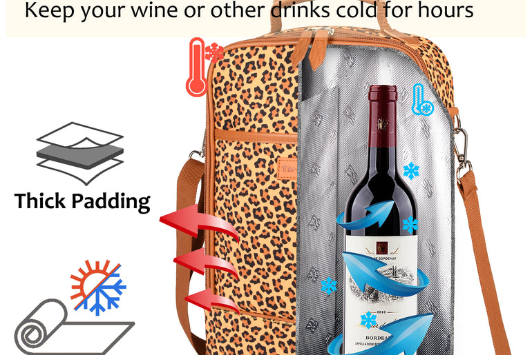Tirrinia 2 Bottle Wine Carrier Bag for Picnic product image 11