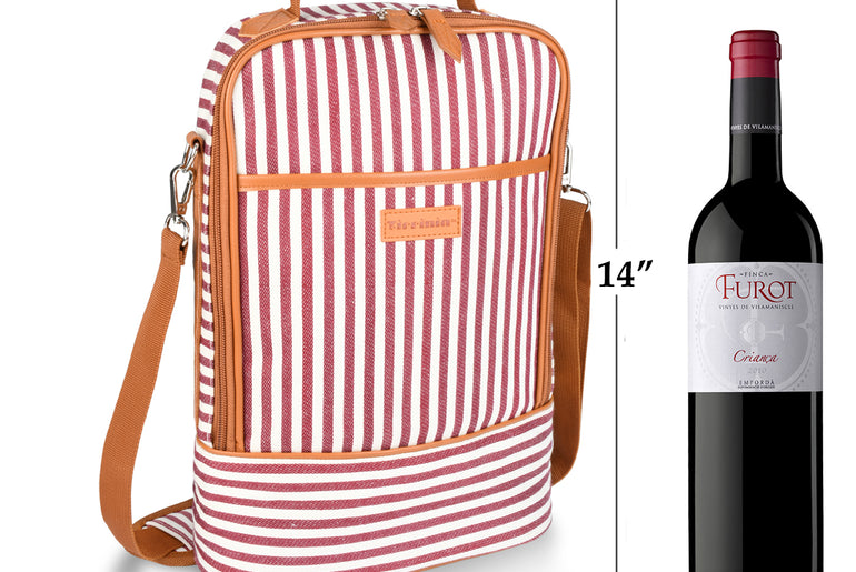 Tirrinia 2 Bottle Wine Carrier Bag for Picnic product image 15