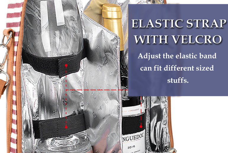 Tirrinia 2 Bottle Wine Carrier Bag for Picnic product image 6