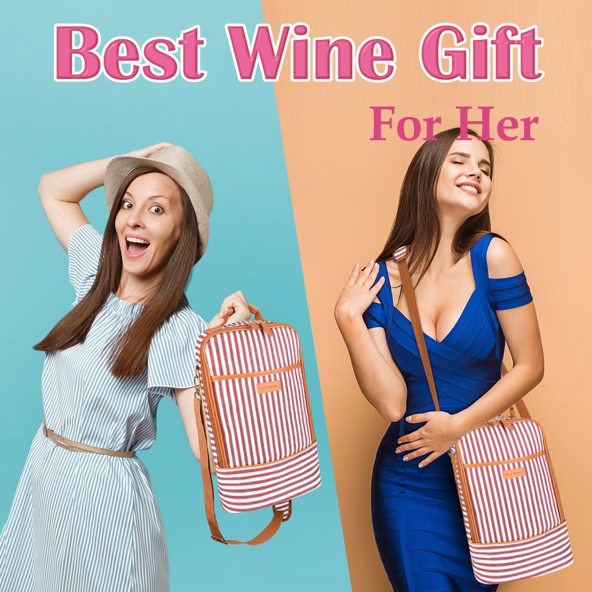 Tirrinia 2 Bottle Wine Carrier Bag for Picnic product image 9