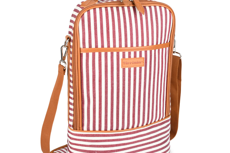 Tirrinia 2 Bottle Wine Carrier Bag for Picnic back view