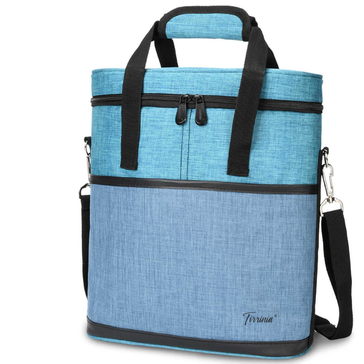 Tirrinia 3 Bottle Insulated Wine Tote Bag with Corkscrew