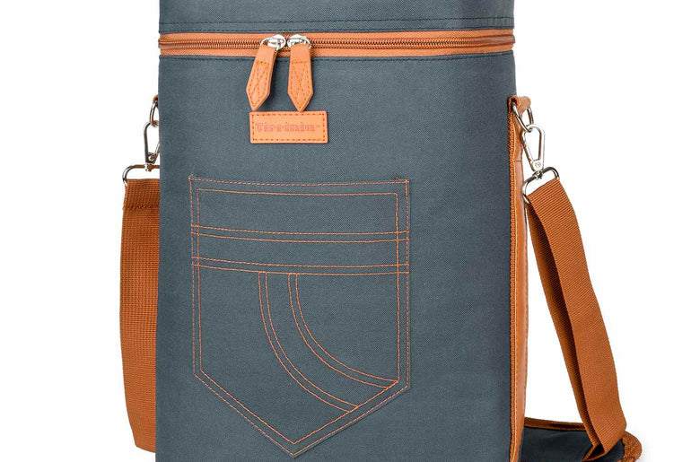 Tirrinia 4 Bottle Wine Cooler Bag for Dinner Party