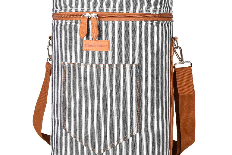 Tirrinia 4 Bottle Wine Cooler Bag for Dinner Party