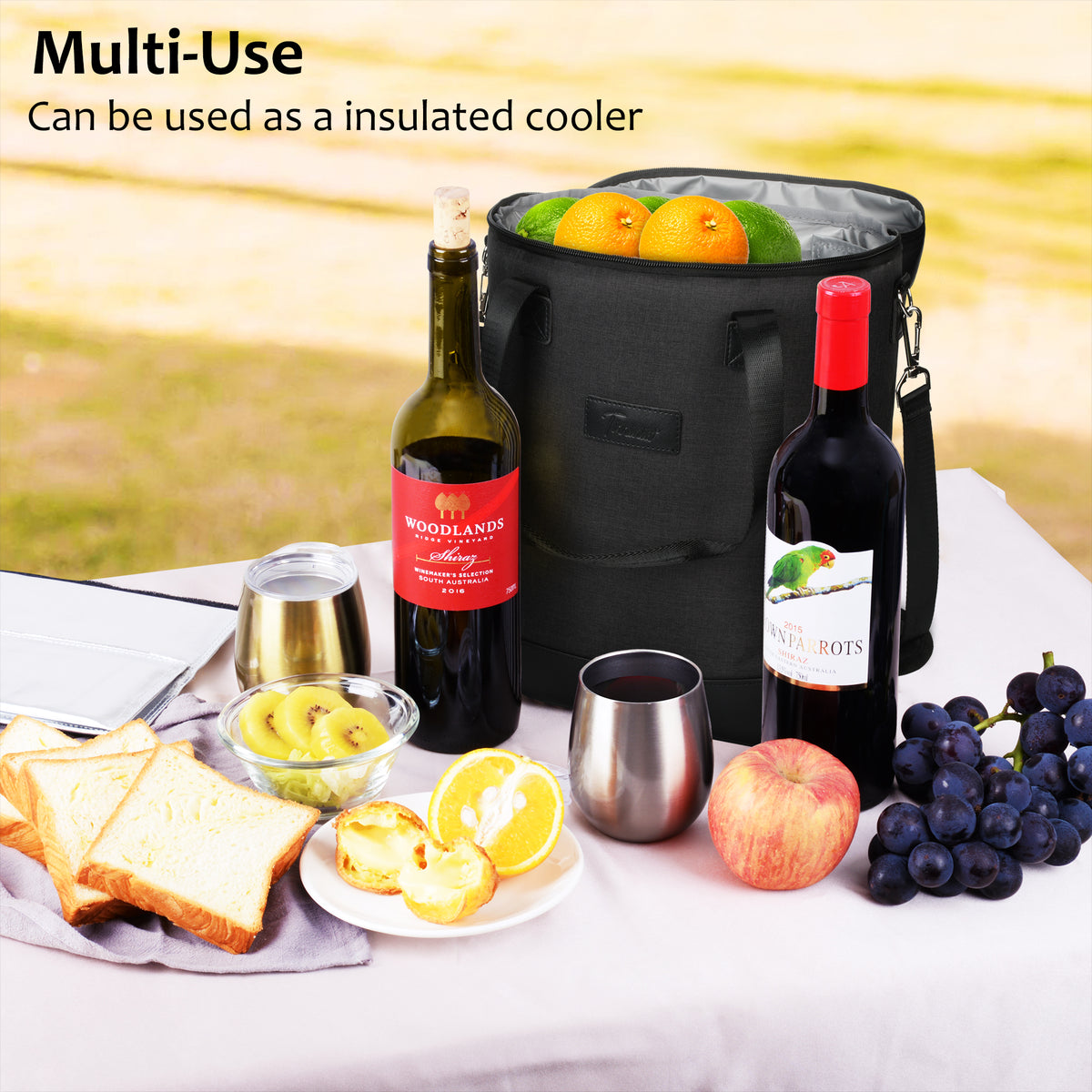 Tirrinia 6 Bottle Wine Cooler Carrier for Winery