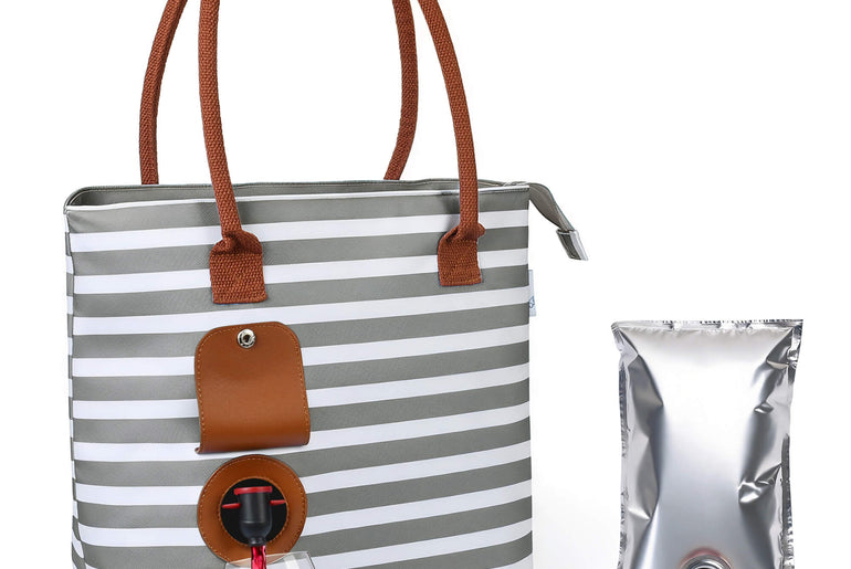 1.5L Wine Purse with Hidden Spout & Wine Bladder – Insulated Wine Tote Bag, Reusable Wine Travel Bag for Picnics, Beach & Parties