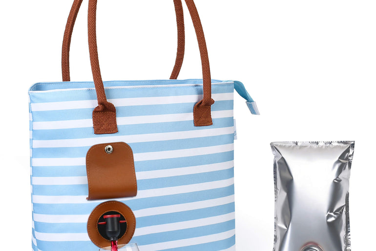 1.5L Wine Purse with Hidden Spout & Wine Bladder – Insulated Wine Tote Bag, Reusable Wine Travel Bag for Picnics, Beach & Parties