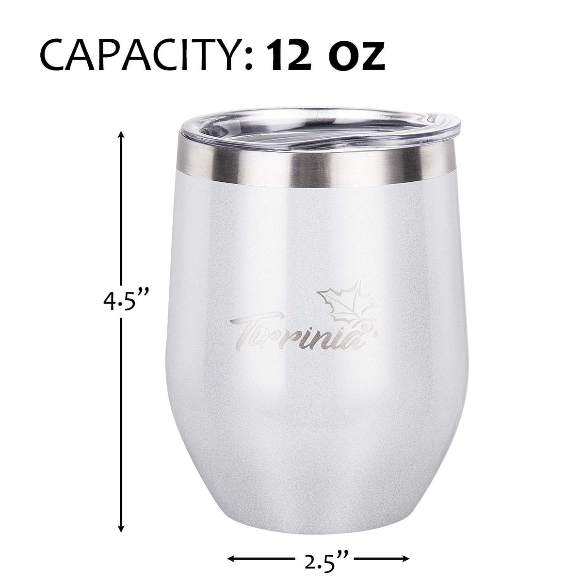 Tirrinia Insulated Wine Tumbler size chart