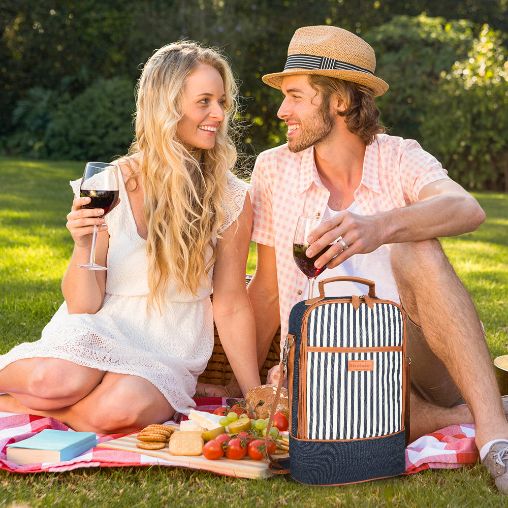 Tirrinia 2 Bottle Wine Carrier Bag for Picnic product image 13