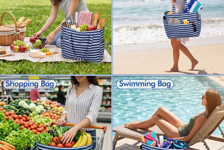 Tirrinia Extra Large Beach Tote Bag – Waterproof Travel Tote with Wet & Dry Separation newarrivals style
