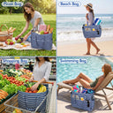 Tirrinia Extra Large Beach Tote Bag – Waterproof Travel Tote with Wet & Dry Separation newarrivals style