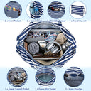 Tirrinia Extra Large Beach Tote Bag – Waterproof Travel Tote with Wet & Dry Separation newarrivals style