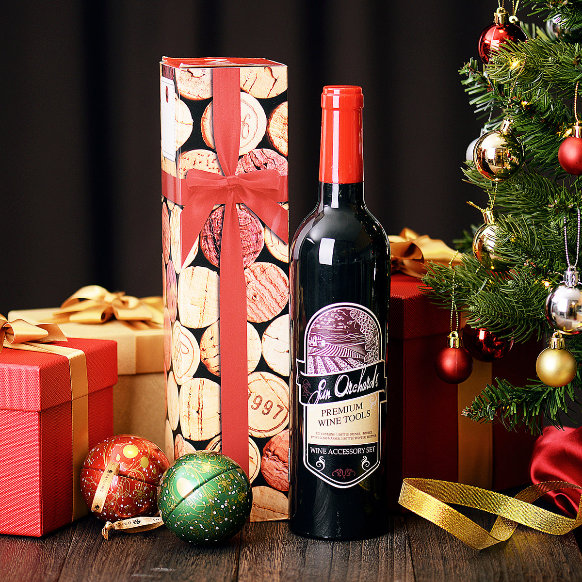 Kato by Tirrinia 5Pcs Wine Bottle Opener Set with Gift Case