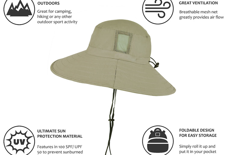 Tirrinia Fishing Safari Hat for Summer
