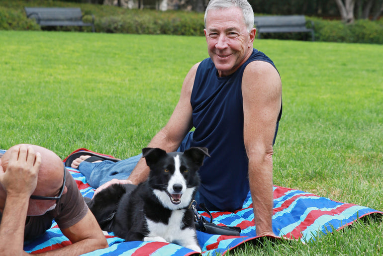 Quality Large Picnic Blanket 70" X 80" with USA Pattern Design