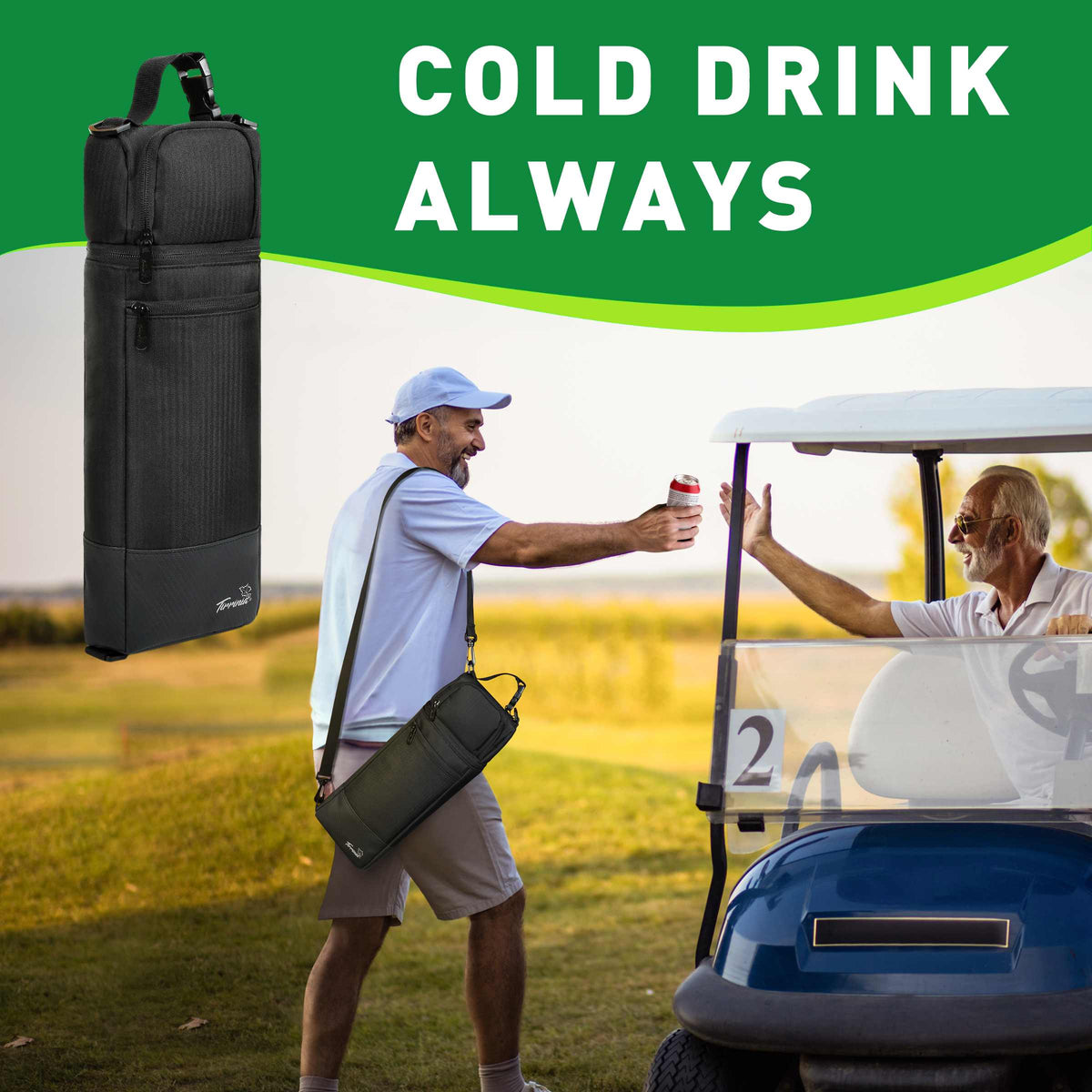 Tirrinia Insulated Golf Cooler Bag front view