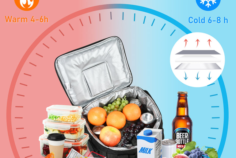 Tirrinia Quick-Access Cooler Bag with Velcro Top side view
