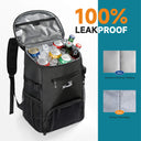 Tirrinia Cooler Backpack Insulated Leakproof, 20L Backpack Cooler Holds 33 Cans, Lightweight Soft Cooler Bag with Bottle Opener for Beach, Picnic, Camping, Hiking, Travel