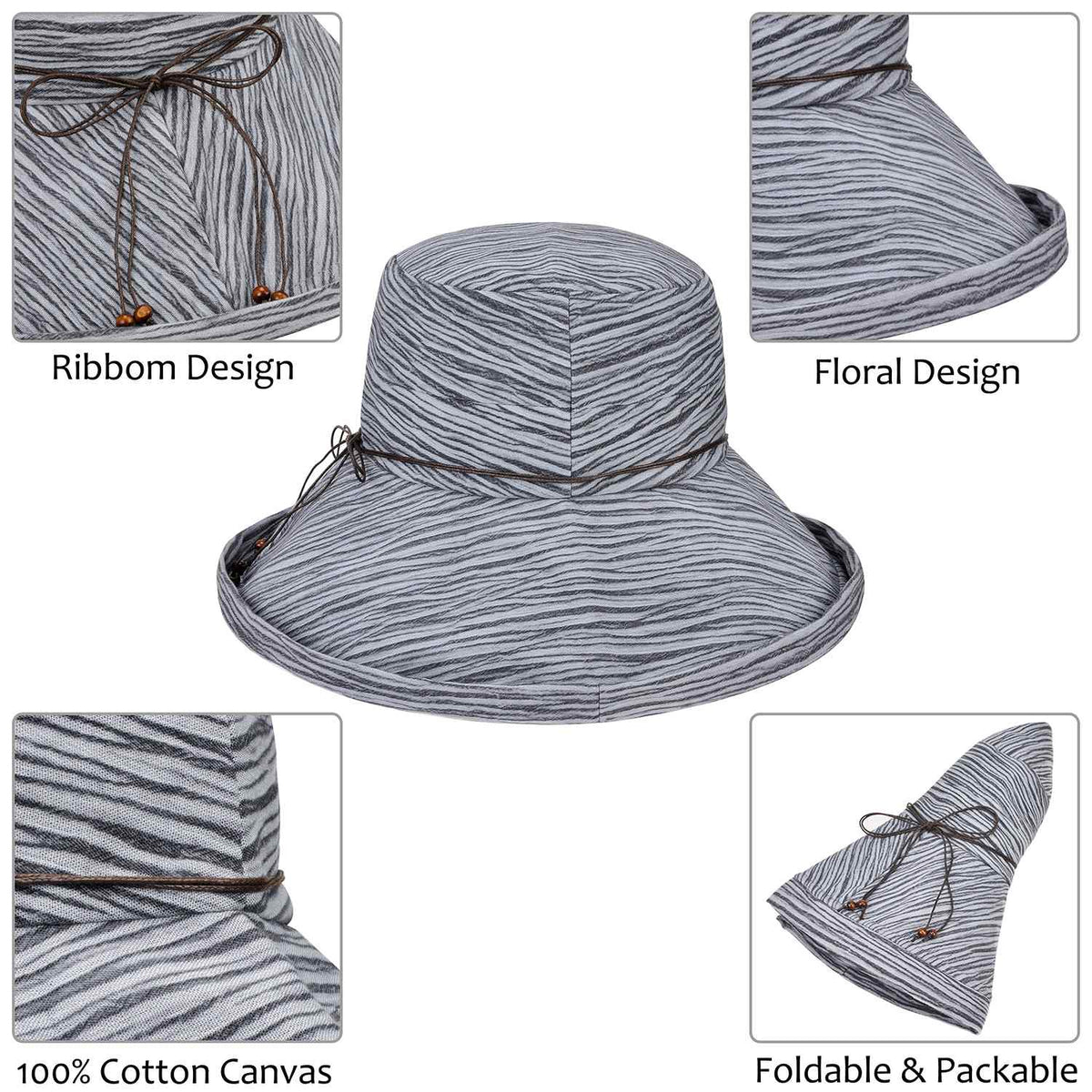Tirrinia UPF 50 Foldable Bucket Hats product image 11