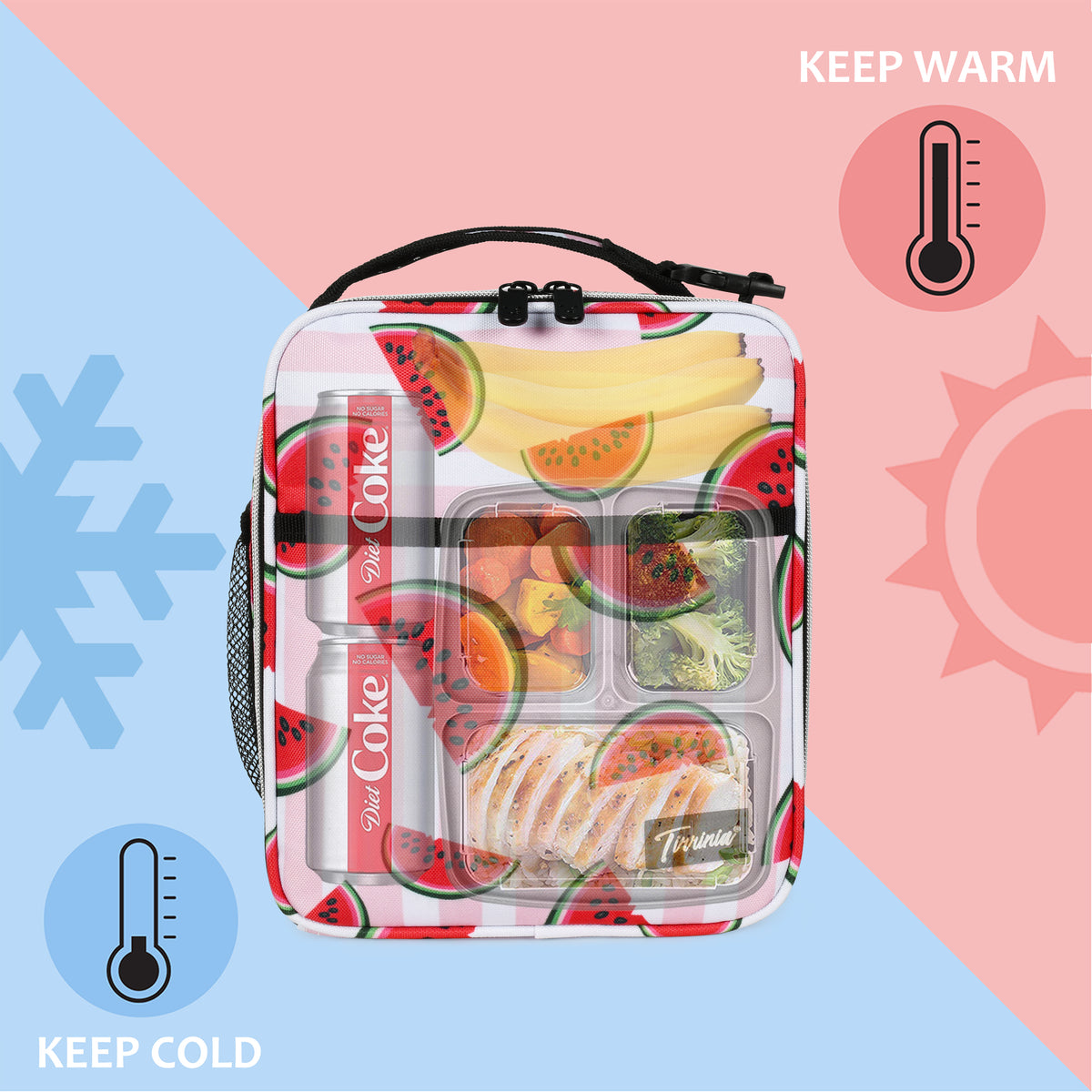 Tirrinia Solid Color Insulated Lunch Cooler Bag product image 15