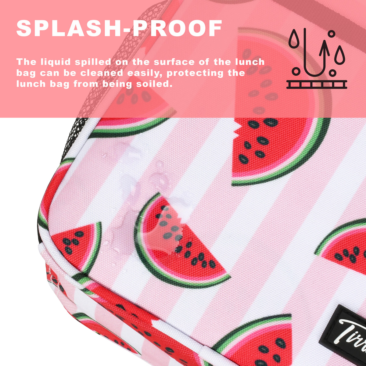 Tirrinia Solid Color Insulated Lunch Cooler Bag