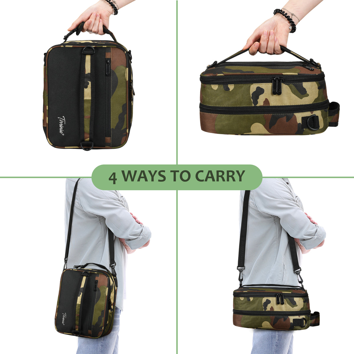 Tirrinia Expandable Camo Lunch Bag newarrivals style
