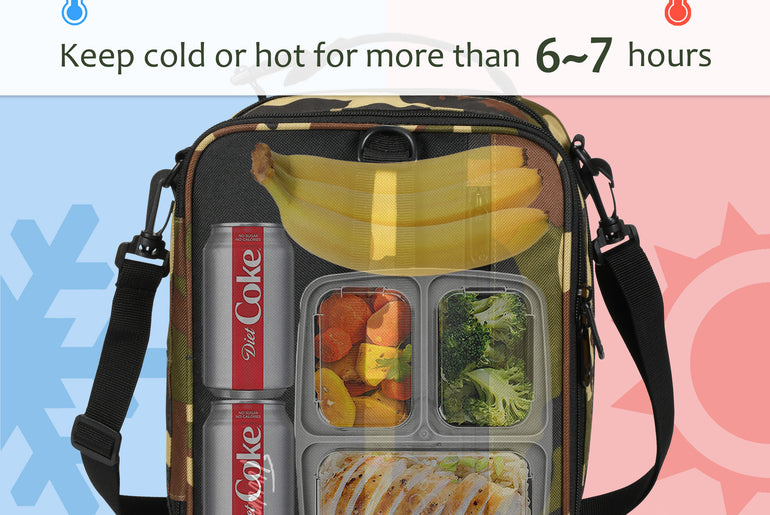 Tirrinia Expandable Insulated Lunch Cooler Bag Patchwork Color product image 41