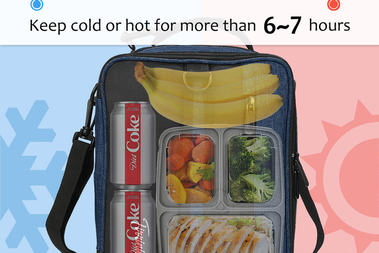 Tirrinia Expandable Insulated Lunch Cooler Bag Patchwork Color product image 42