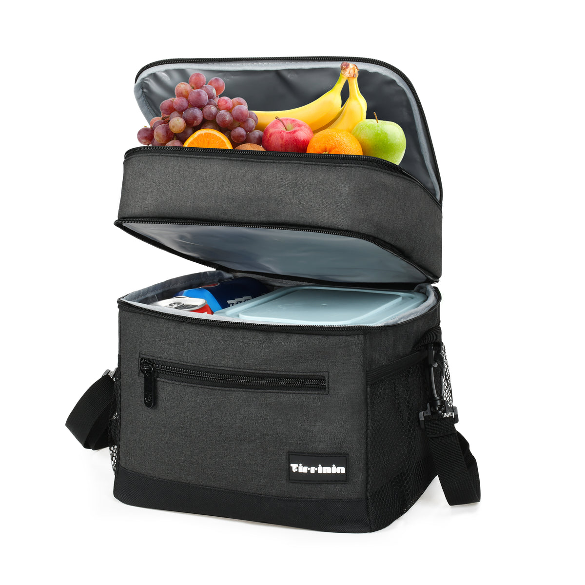 Tirrinia Large Double-Layer Insulated Lunch Bag