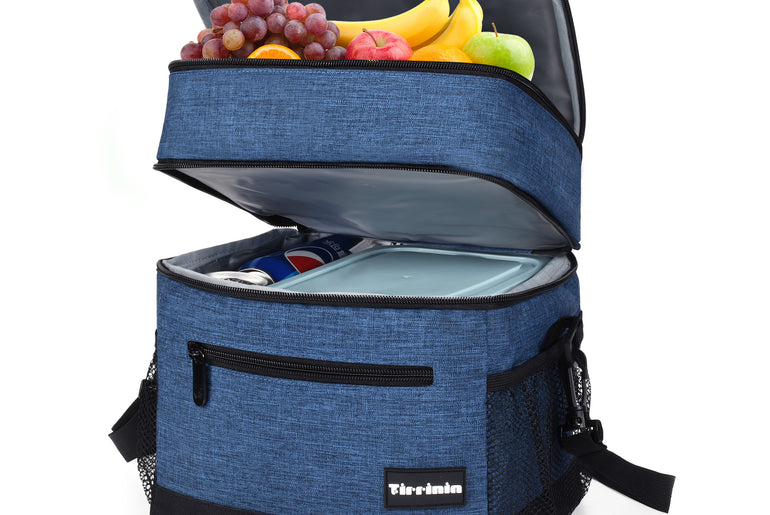 Tirrinia Large Double-Layer Insulated Lunch Bag