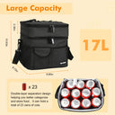 Tirrinia Large Double-Layer Insulated Lunch Bag with Pocket product image 8