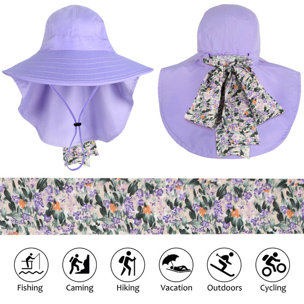 Tirrinia Women's Floral Ribbon Hat for Summer product image 7