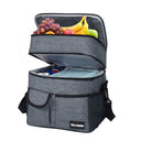 Tirrinia Large Double-Layer Insulated Lunch Bag with Pocket - Home and Garden product photo
