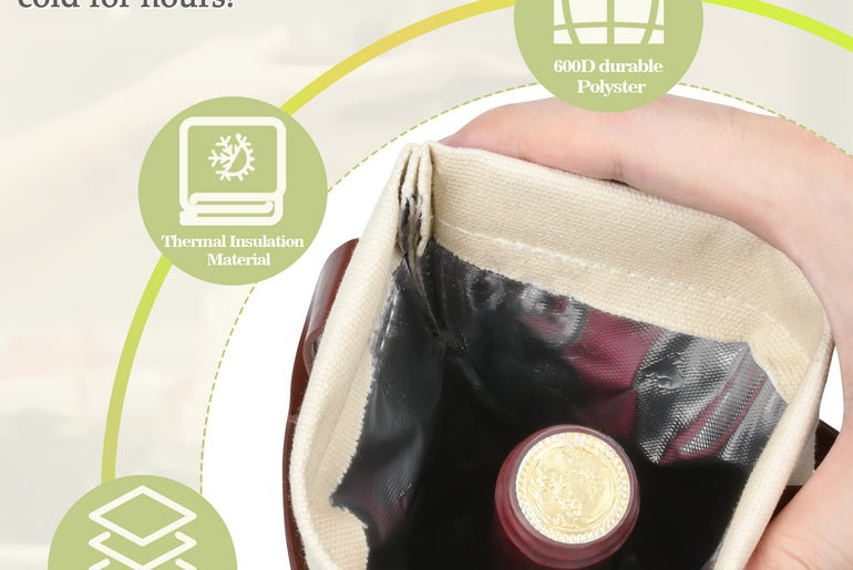 Tirrinia Single Bottle Wine Cooler Carrier for Wedding