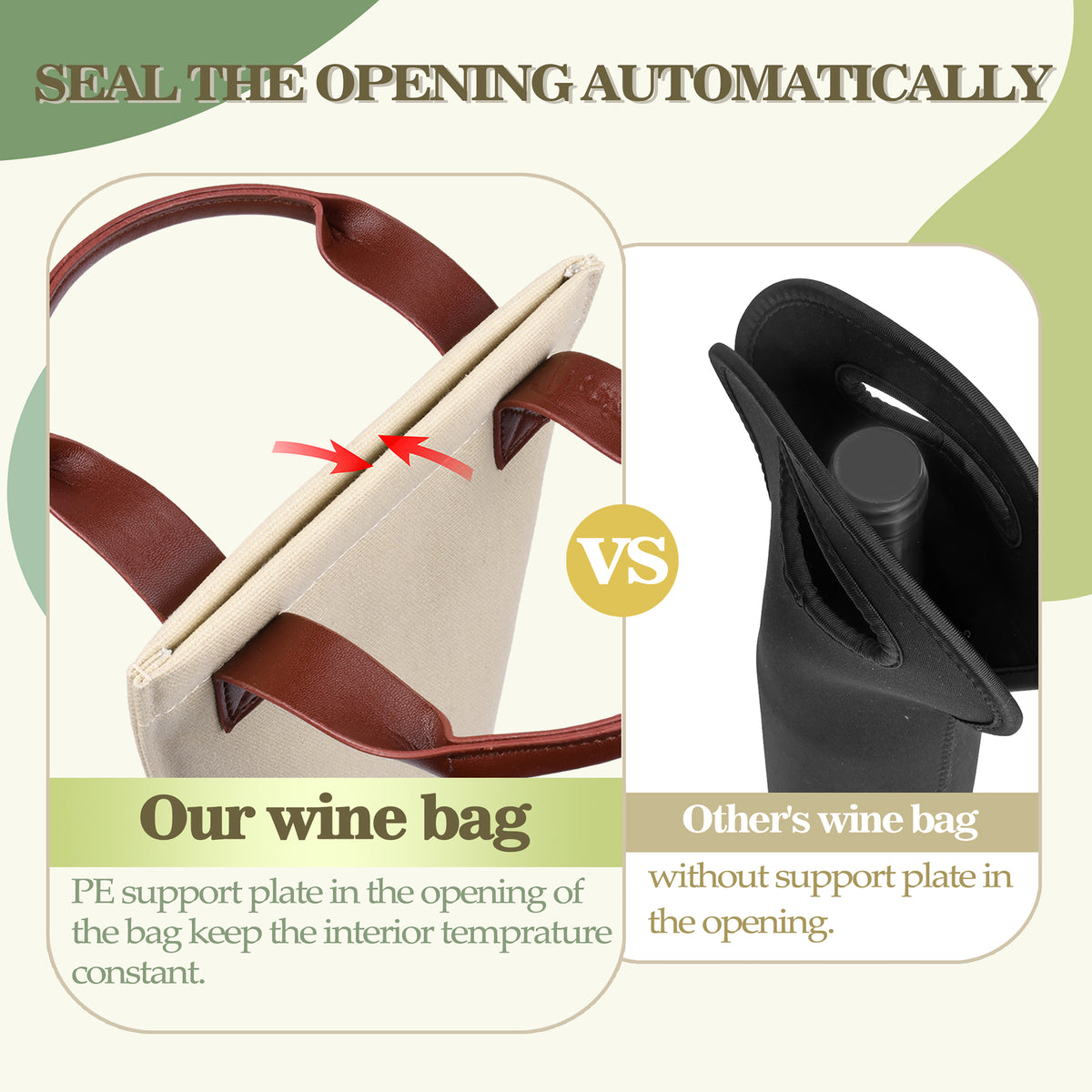 Tirrinia Single Bottle Wine Cooler Carrier for Wedding