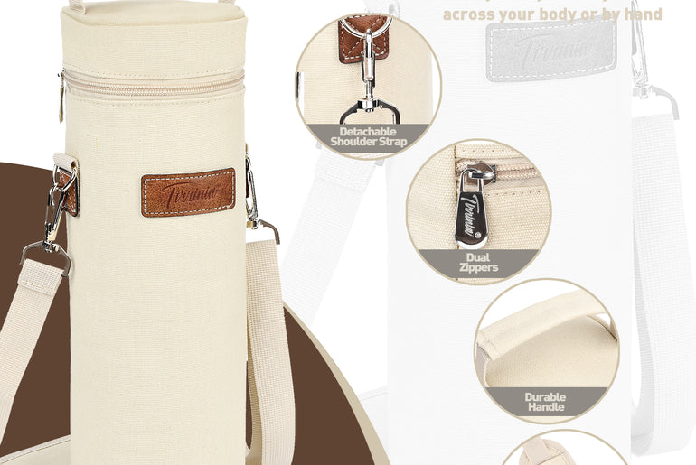 Tirrinia Single Portable Wine Tote Bag for BYOB Restaurants